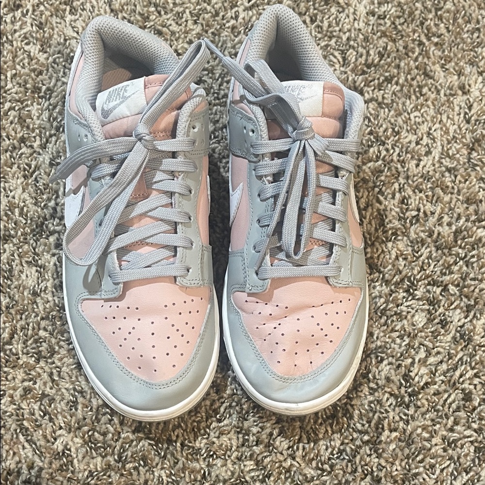Nike Women's Pink and Gray Nike Dunks